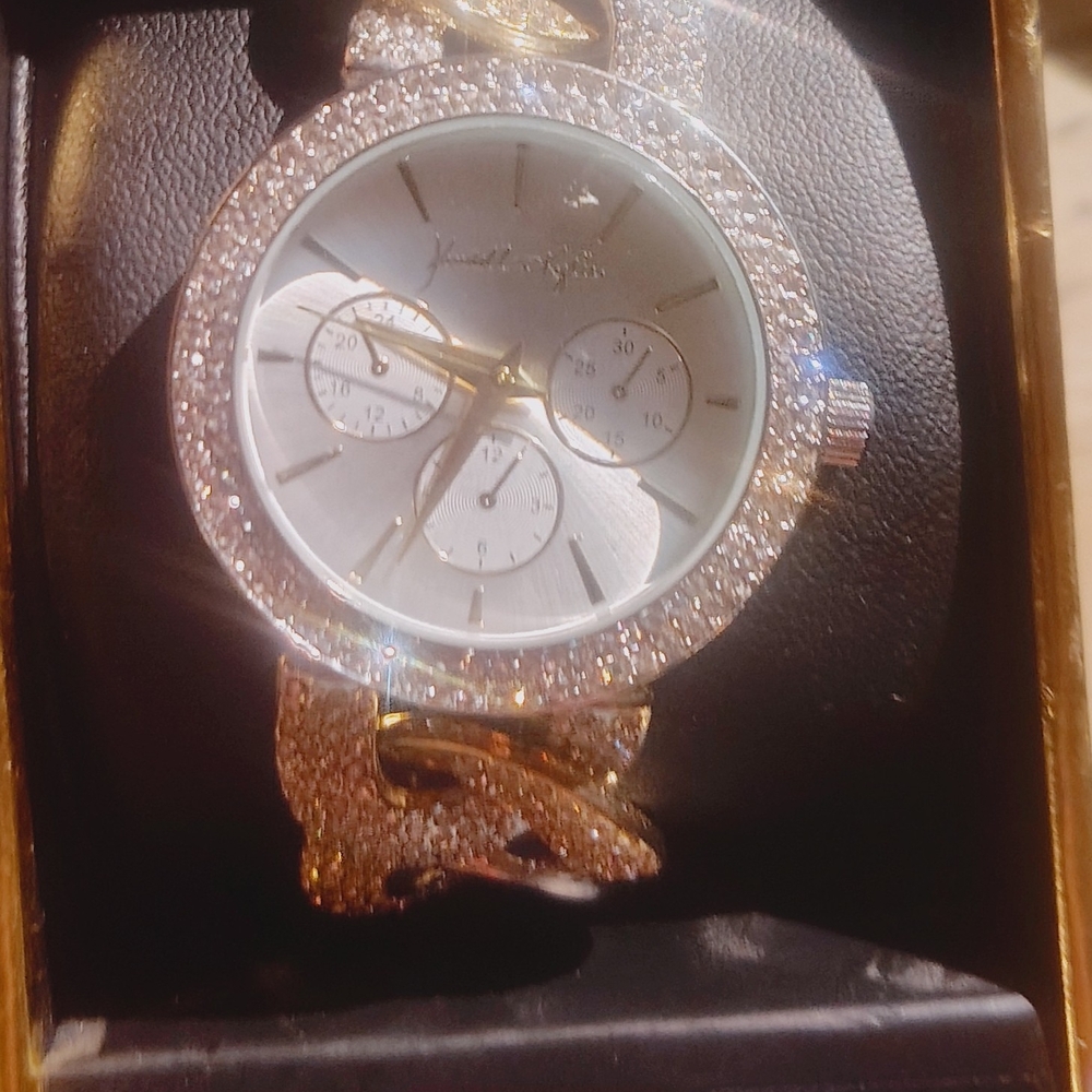 Gold and Silver Chronograph Dress Watch